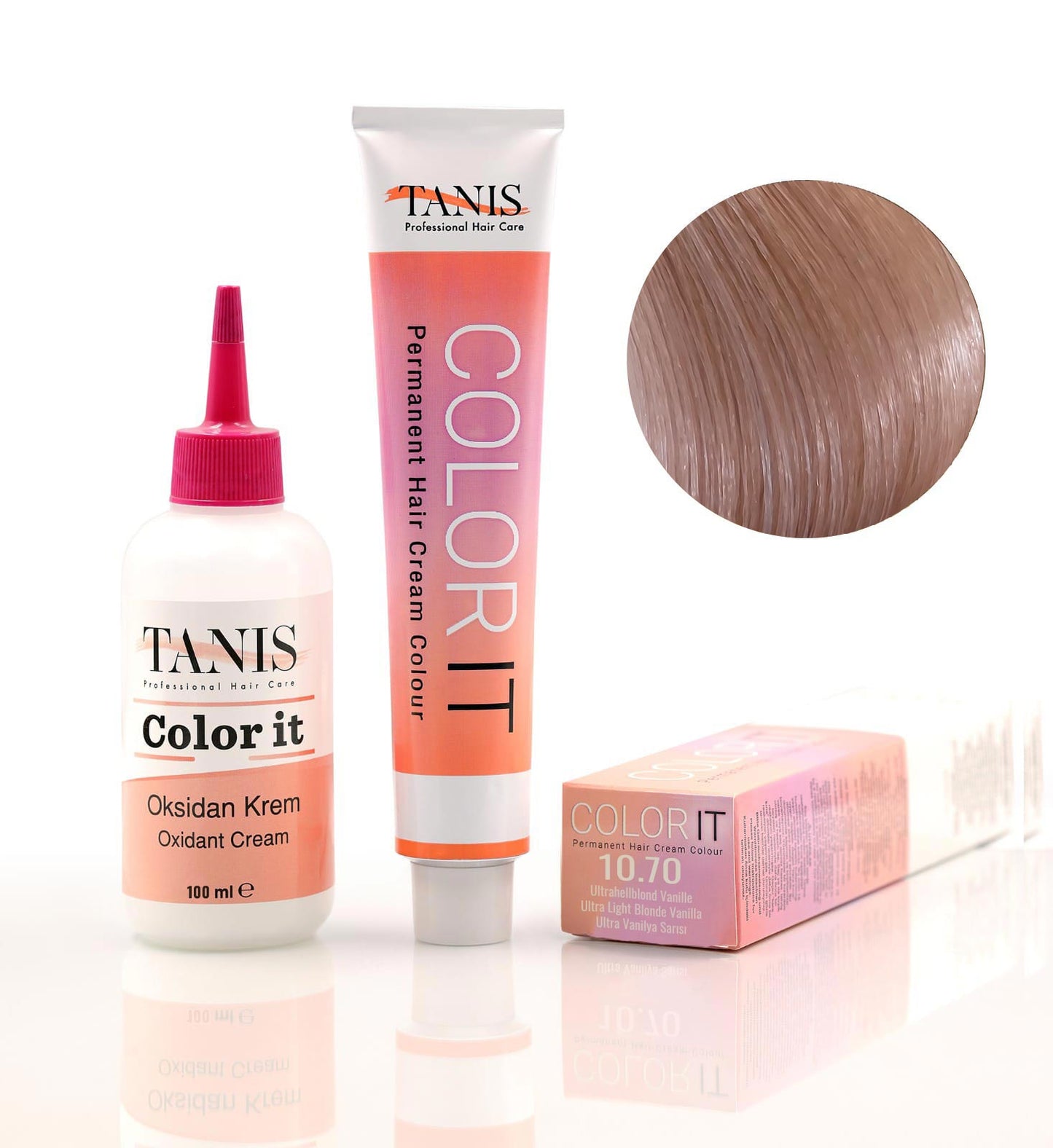 Permanente Haarfarbe COLOR-IT 10.70 Ultrahellblond Vanille