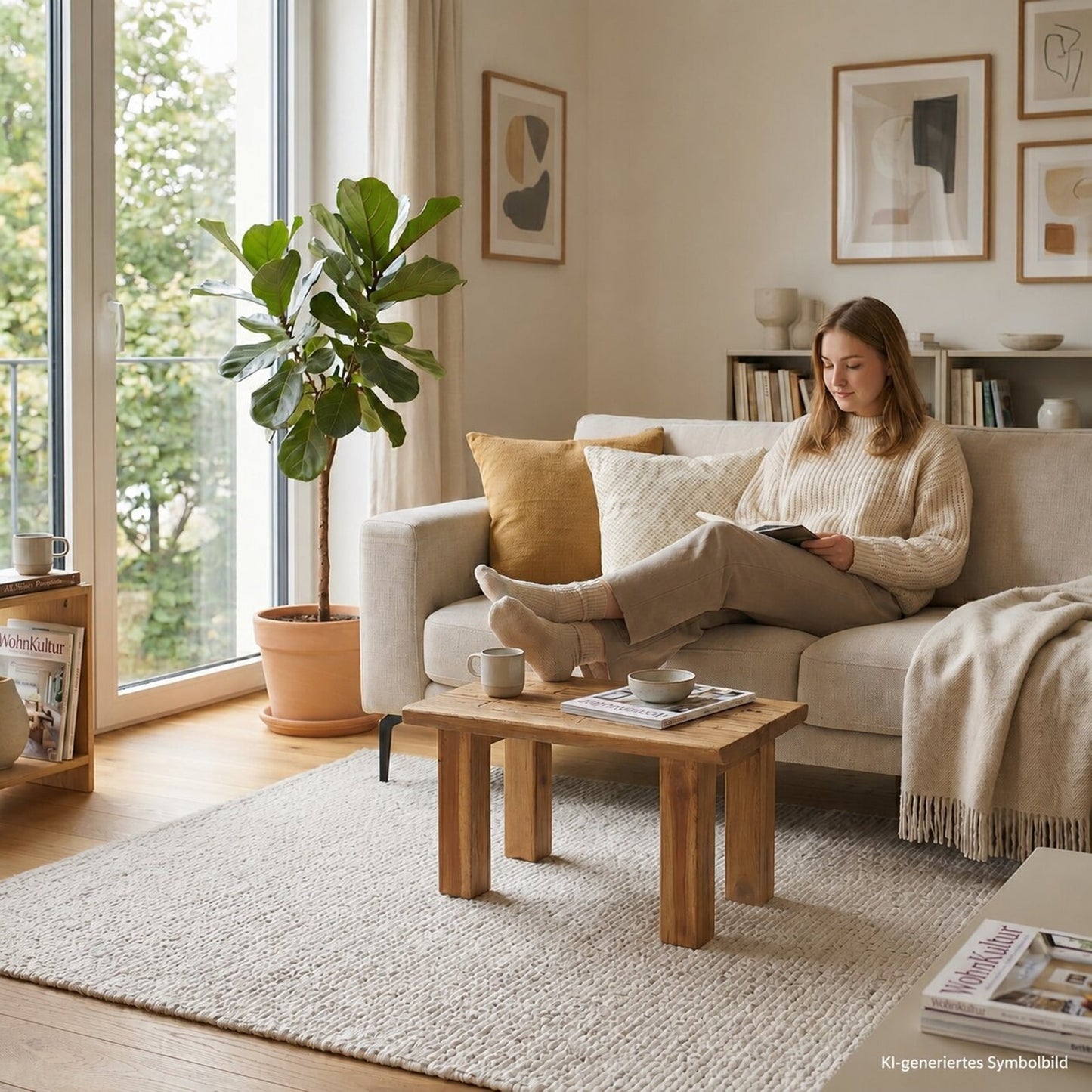 BEISTELLTISCH Grain 60 | 60x30x45 cm (BxHxT) | niedriger Couchtisch