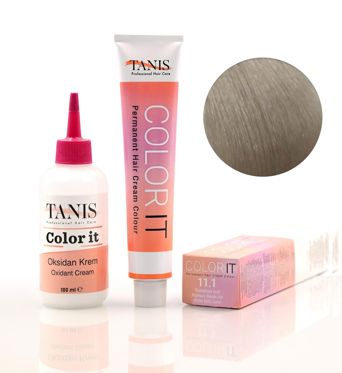 Permanente Haarfarbe COLOR-IT 11.1 Platinblond Asch