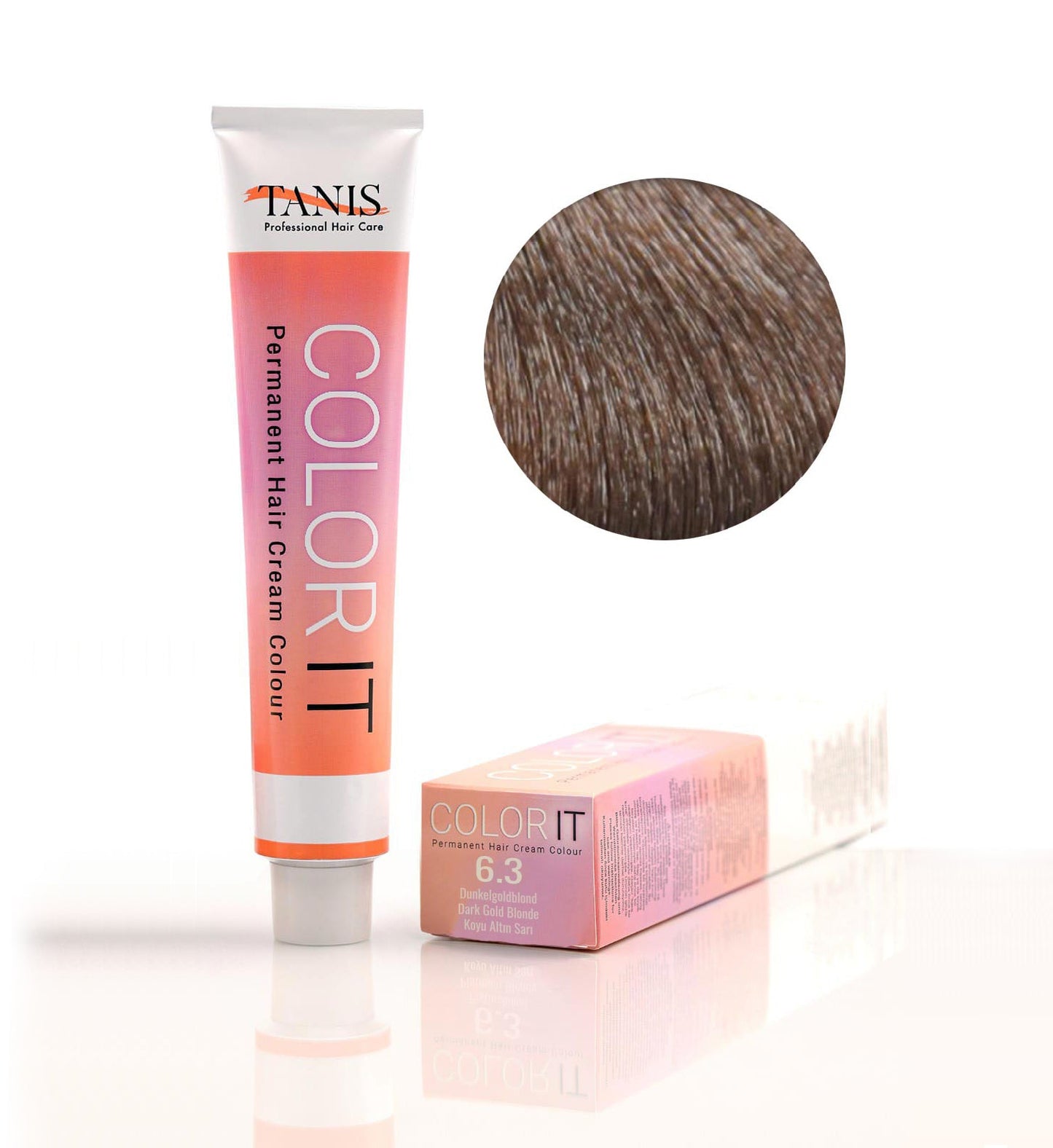 Permanente Haarfarbe COLOR-IT 6.3 Dunkel Goldblond