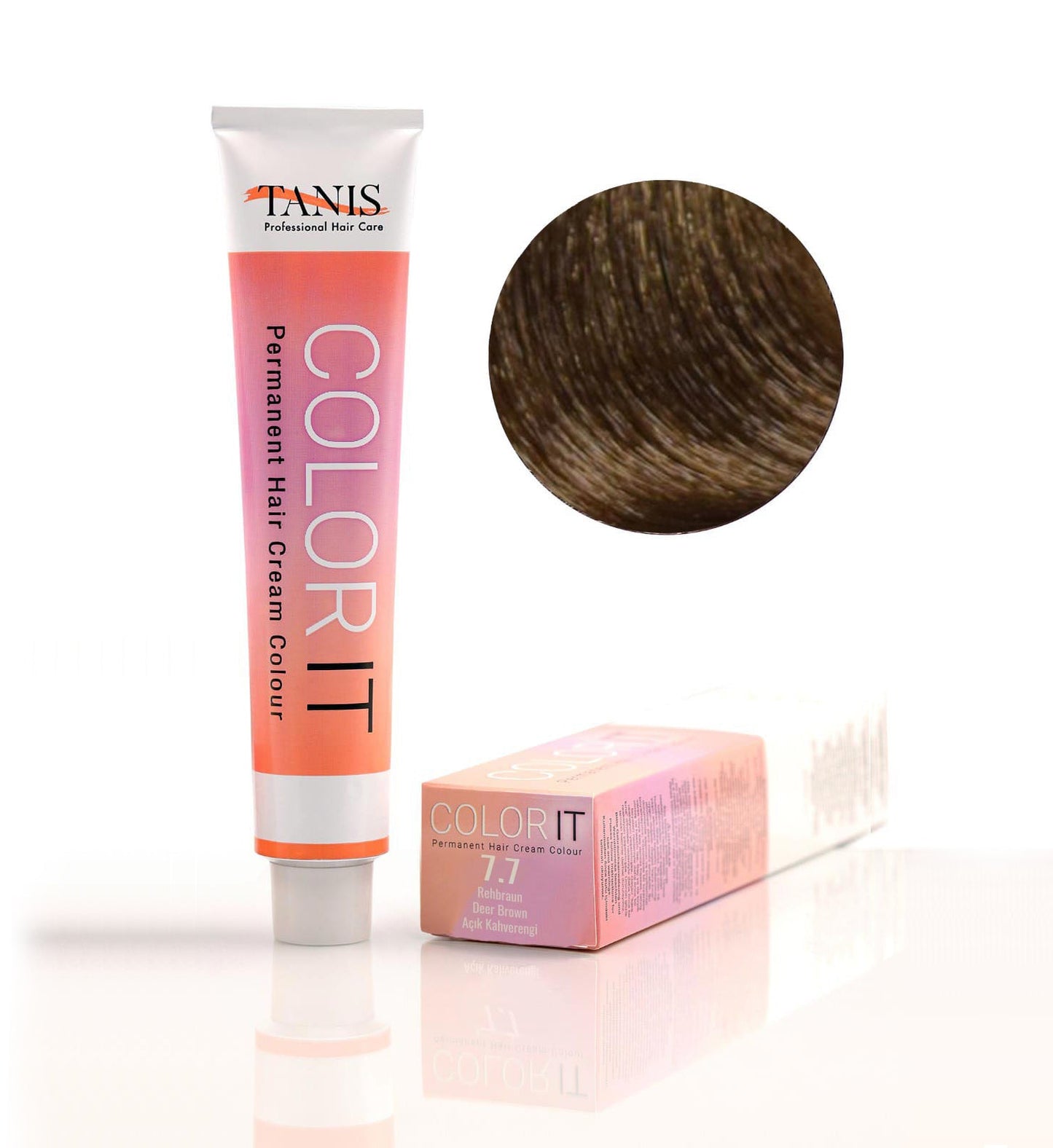 Permanente Haarfarbe COLOR-IT 7.7 Rehbraun