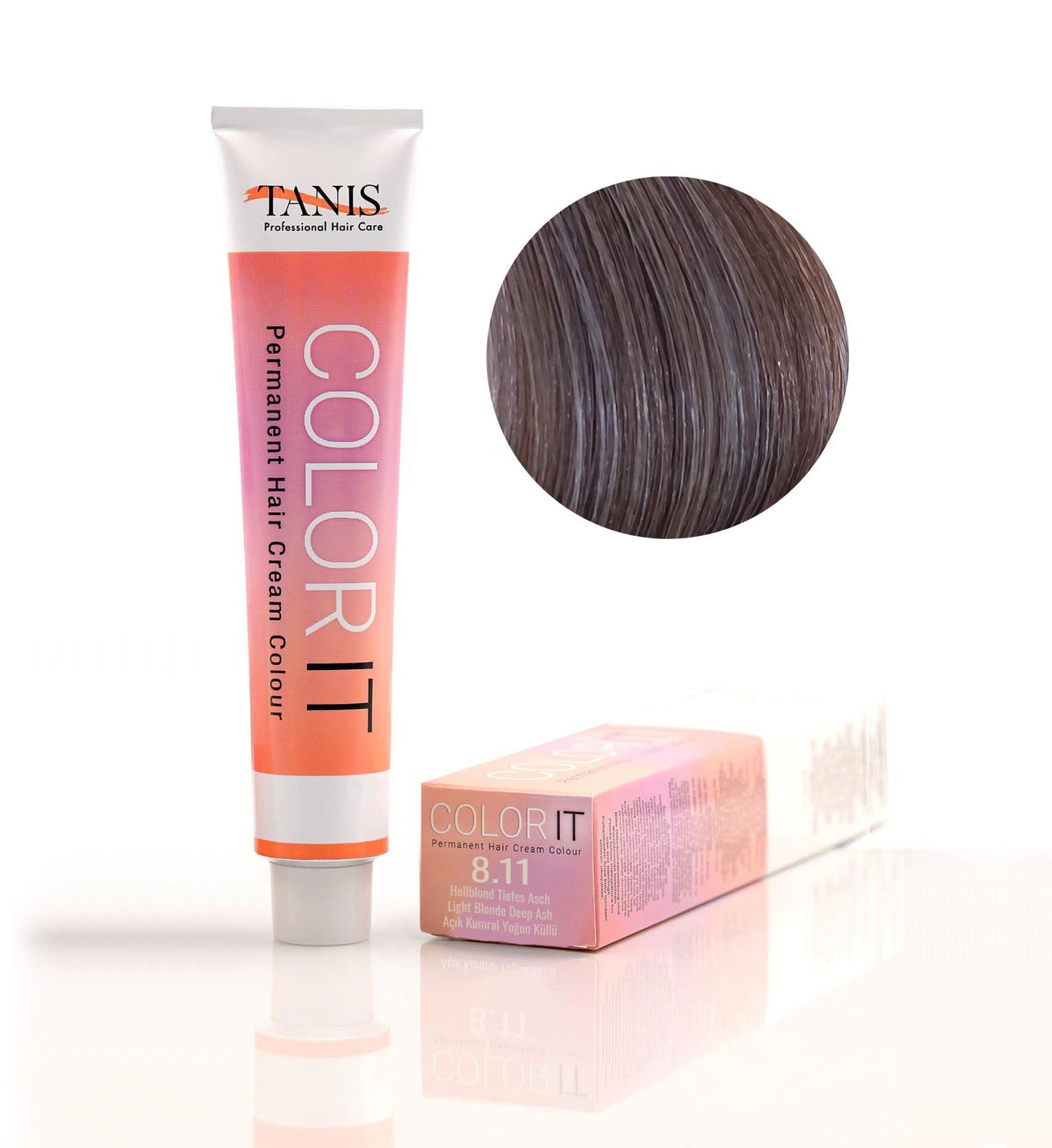 Permanente Haarfarbe COLOR-IT 8.11 Hellblond Tiefes Asch