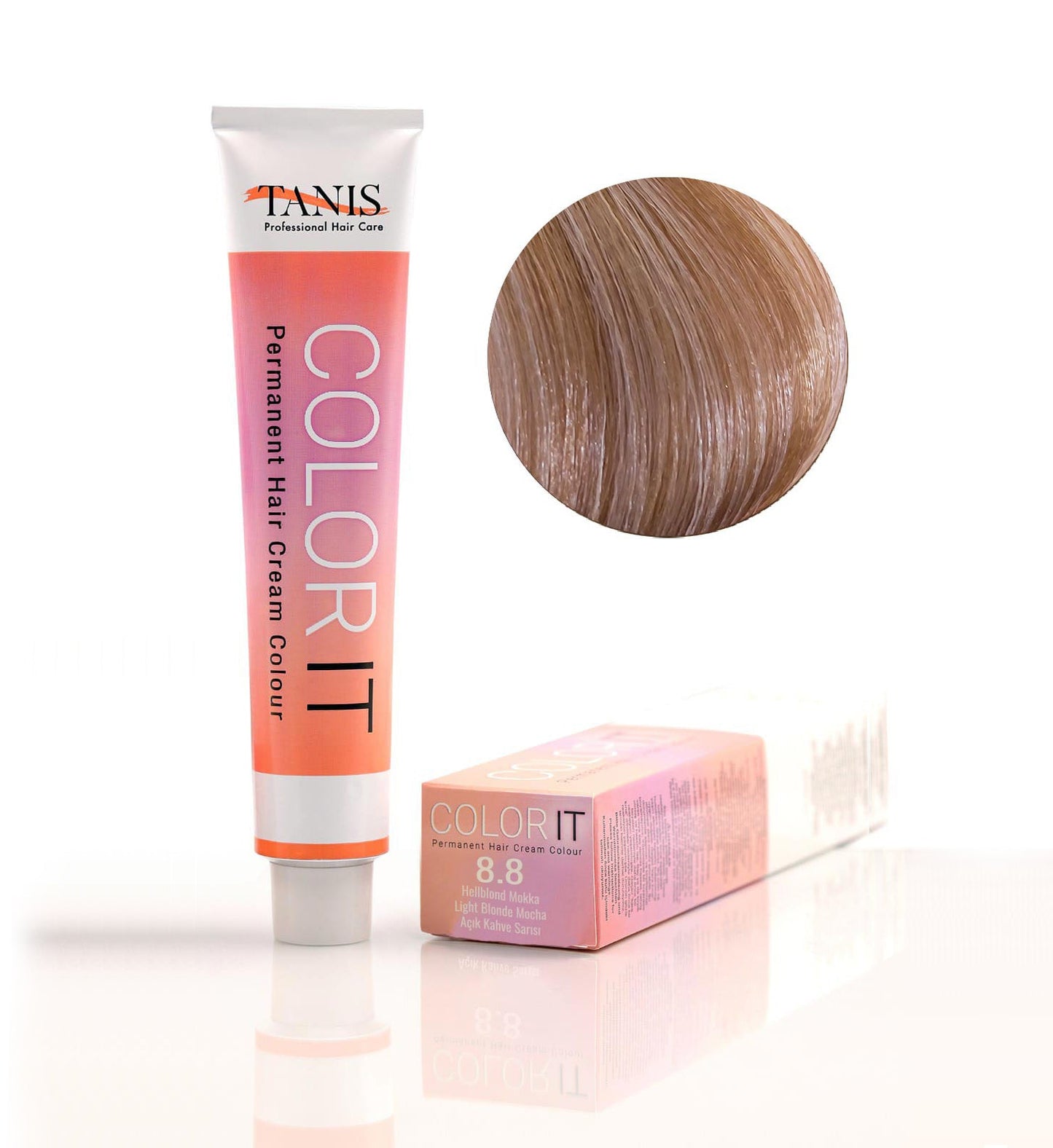 Permanente Haarfarbe COLOR-IT 8.8 Hellblond Mokka