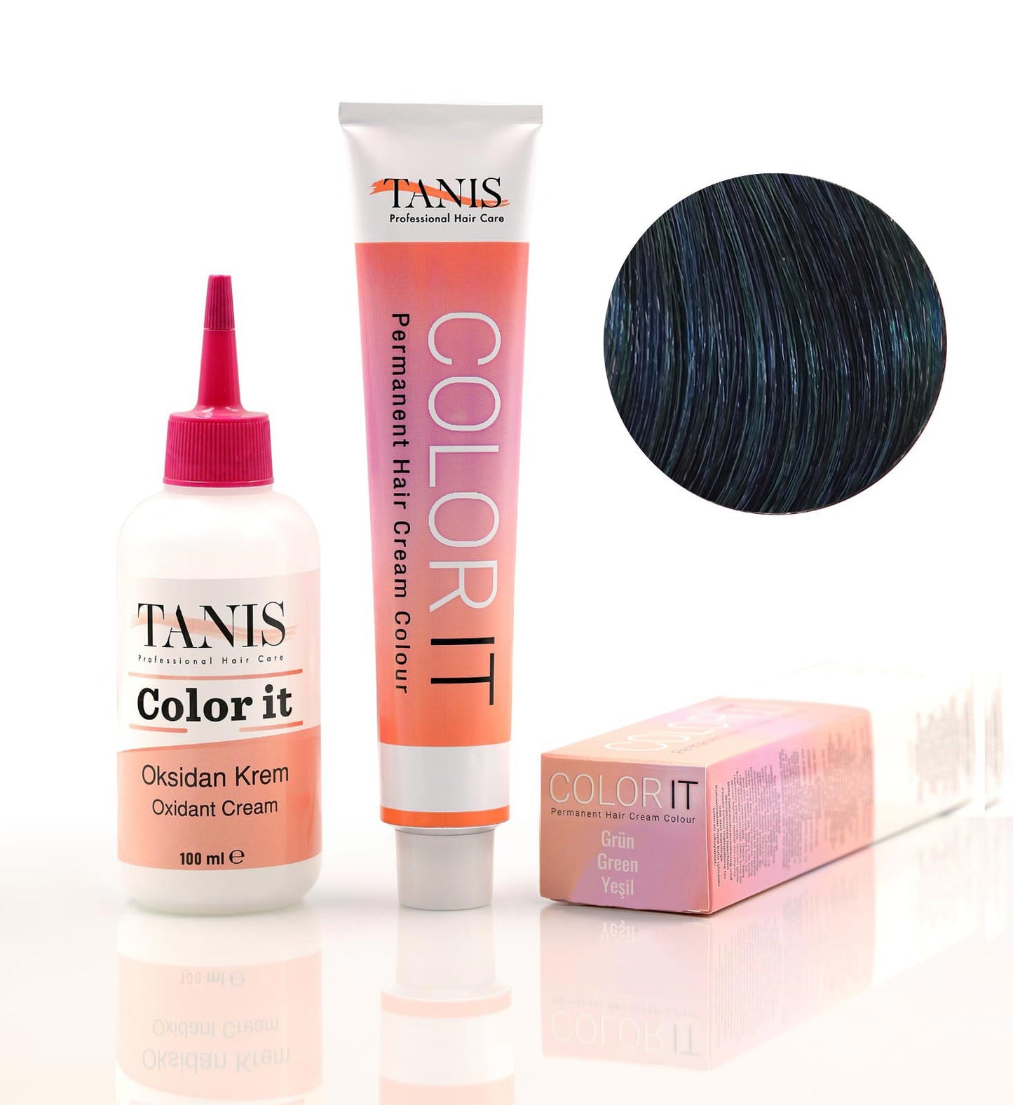 Permanente Haarfarbe COLOR-IT Grün