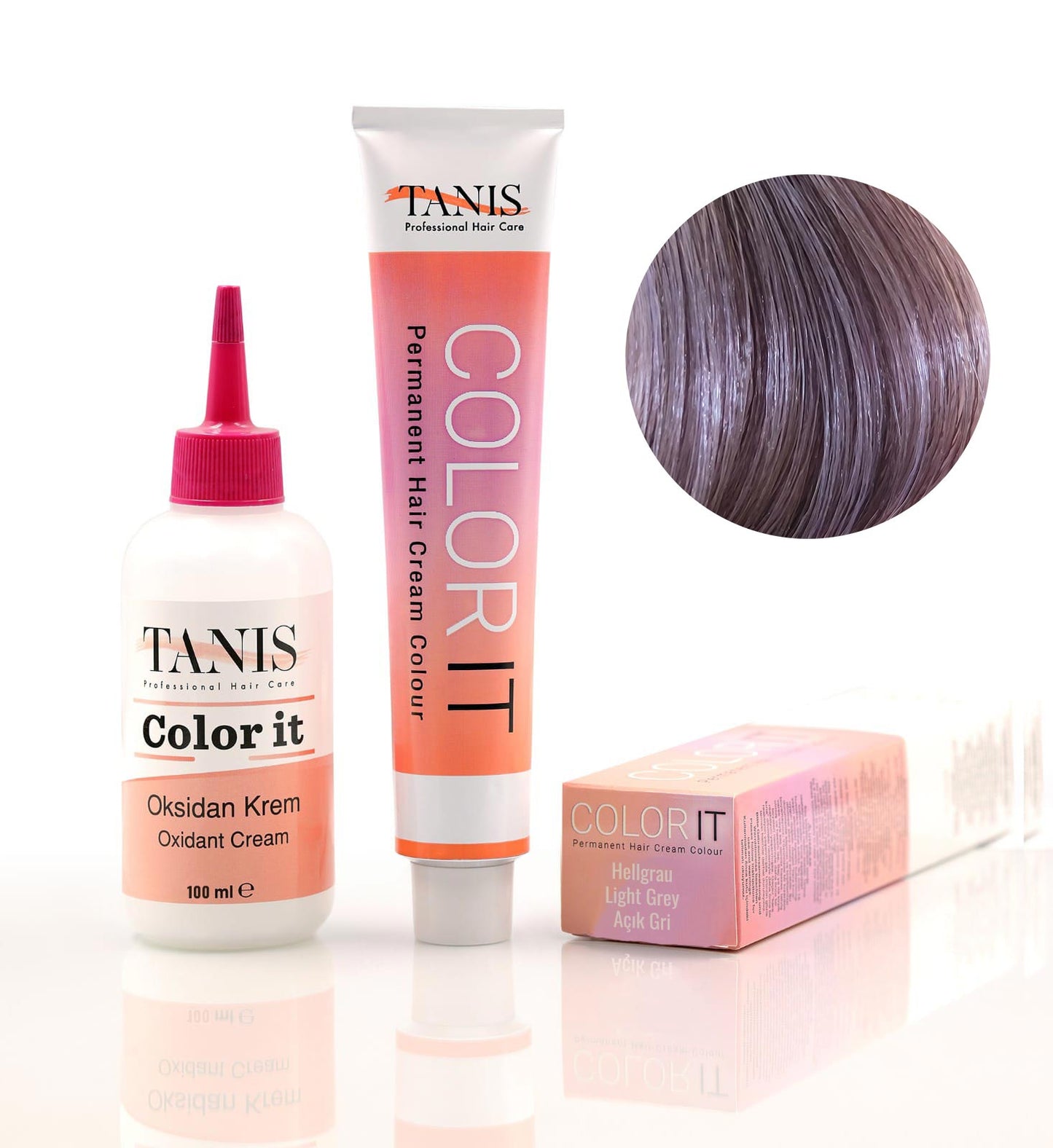 Permanente Haarfarbe COLOR-IT Hellgrau
