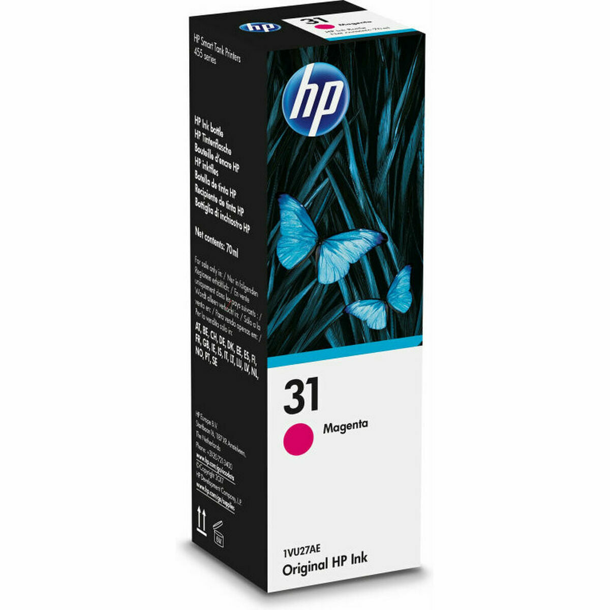 Nachfülltinte für Kartuschen HP 1VU27AE Magenta 70 ml