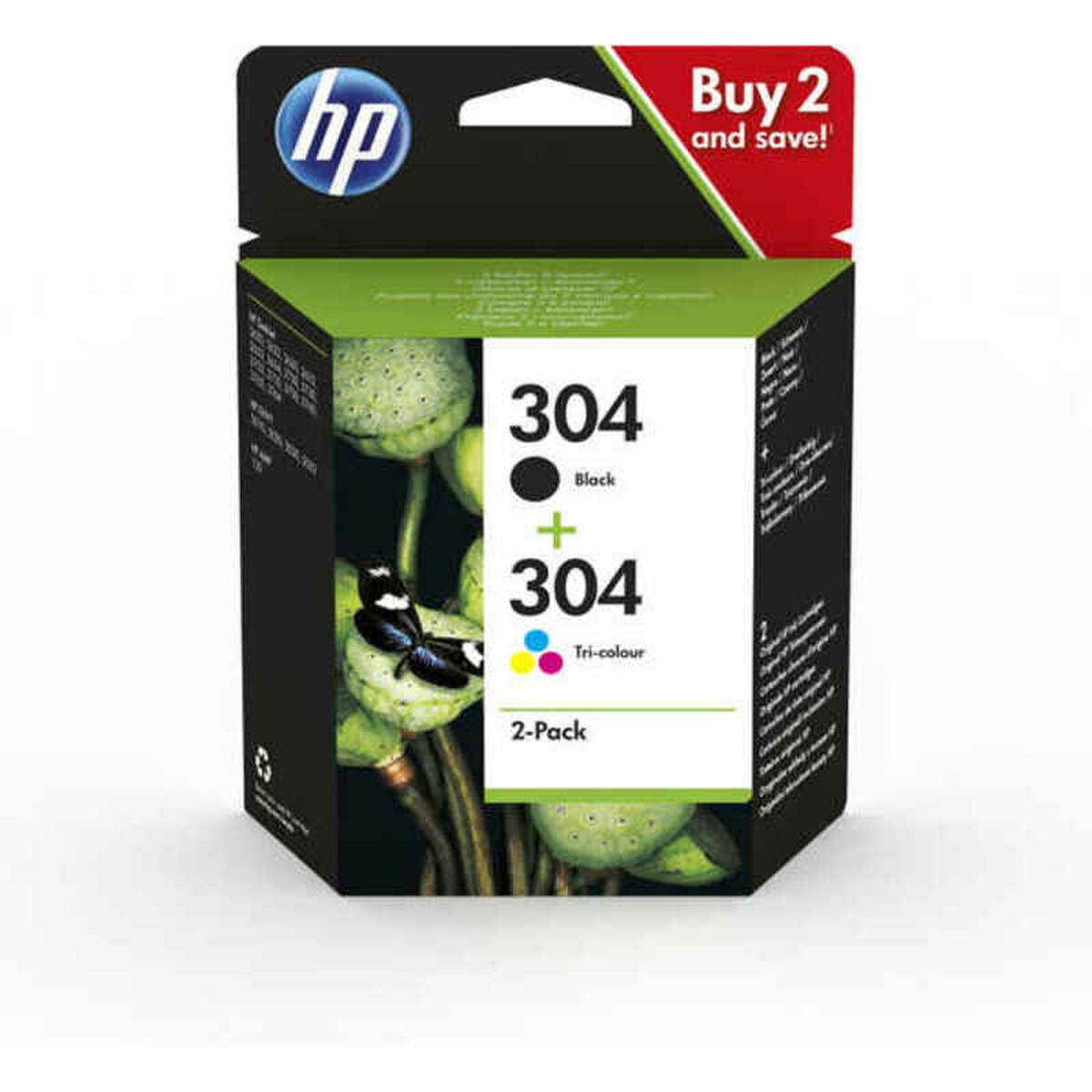 Original Tintenpatrone HP 3JB05AE Bunt Schwarz