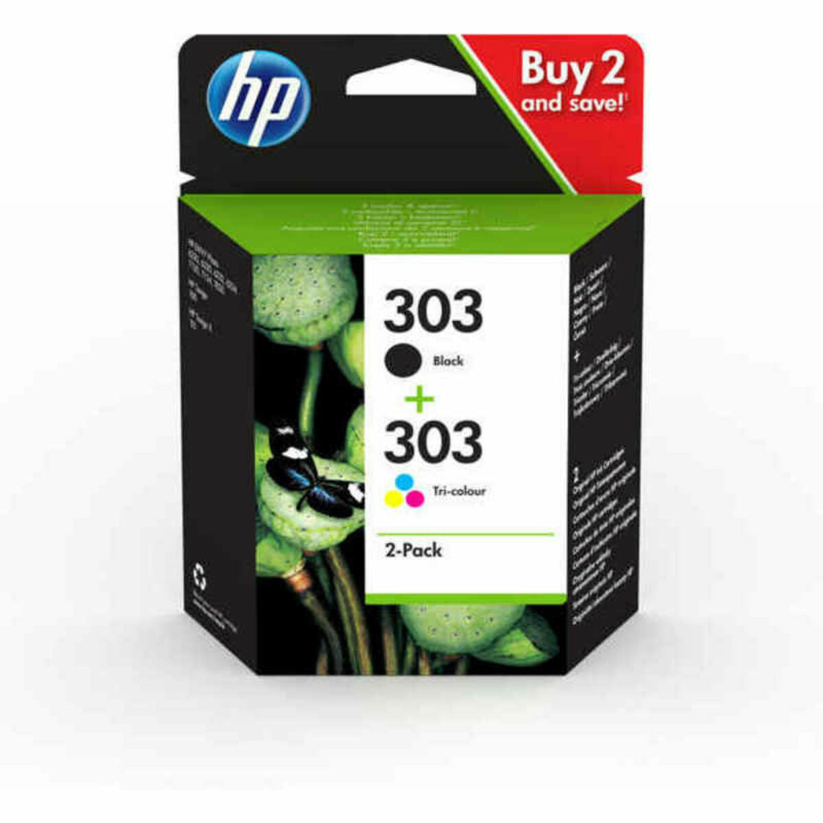 Original Tintenpatrone HP 3YM92AE Gelb Schwarz Türkis Magenta (2 Stück)
