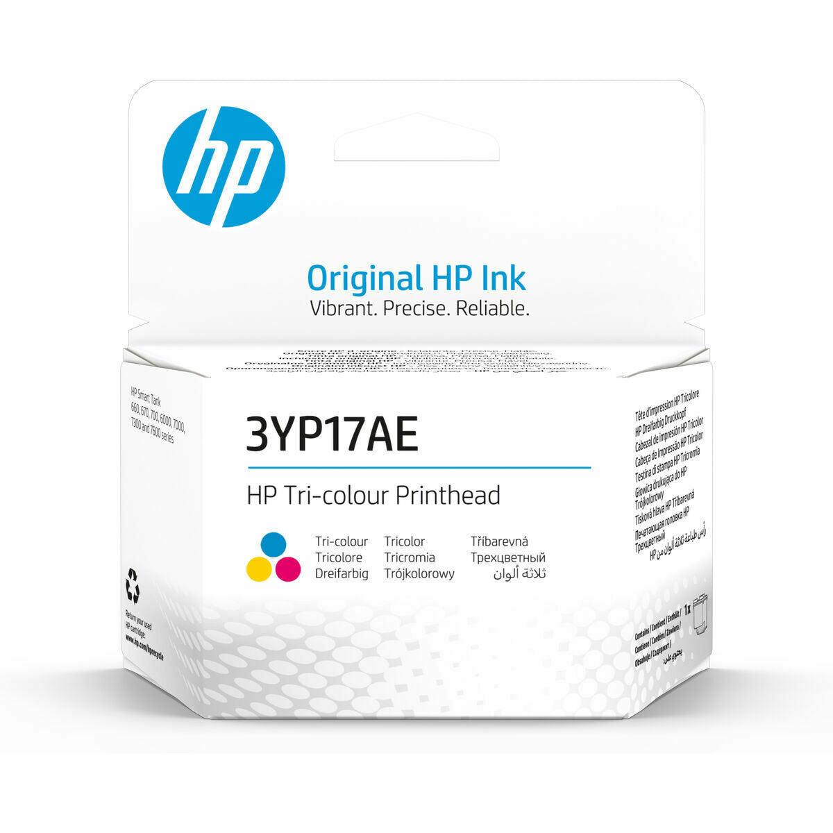 Original Tintenpatrone HP 3YP17AE Gelb Weiß (1 Stück)