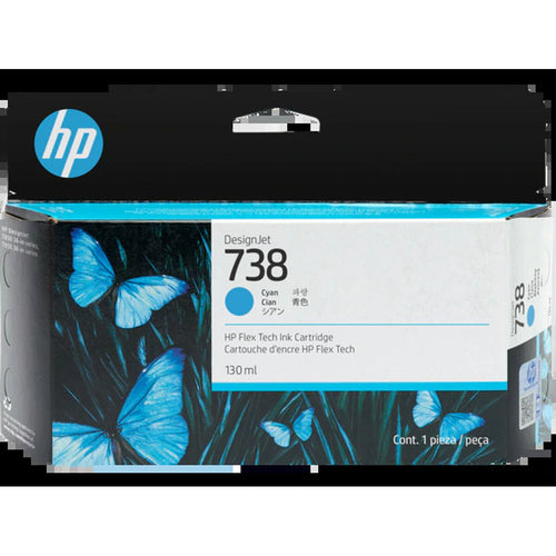 Original Tintenpatrone HP DESIGNJET 738 Türkis