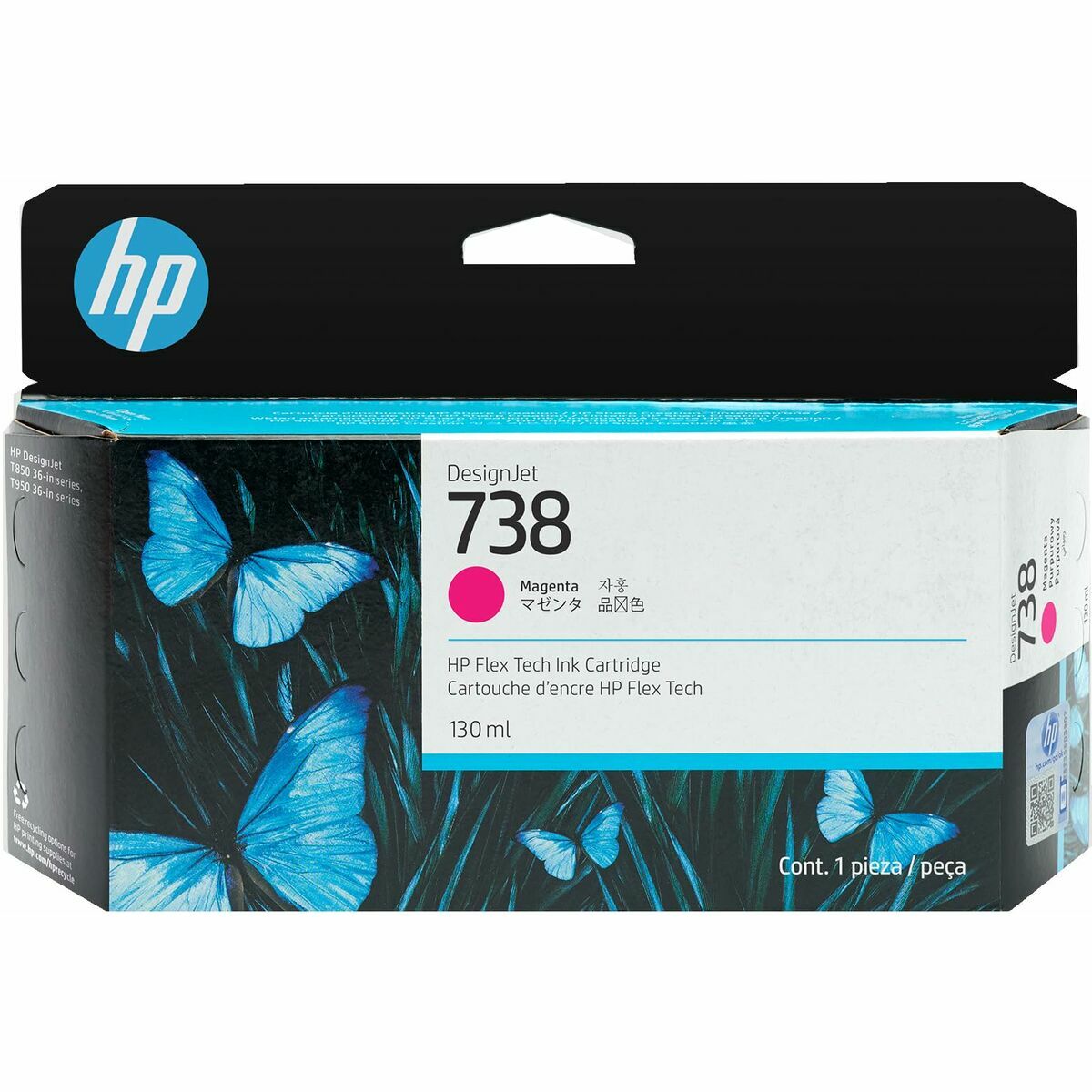 Original Tintenpatrone HP DESIGNJET 738 Magenta