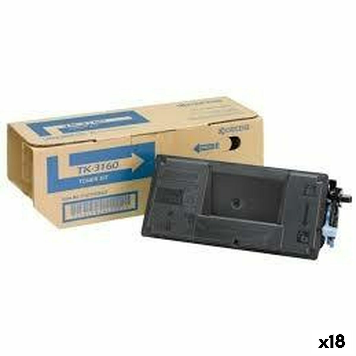 Original Toner Kyocera TK3160 Schwarz (18 Stück)