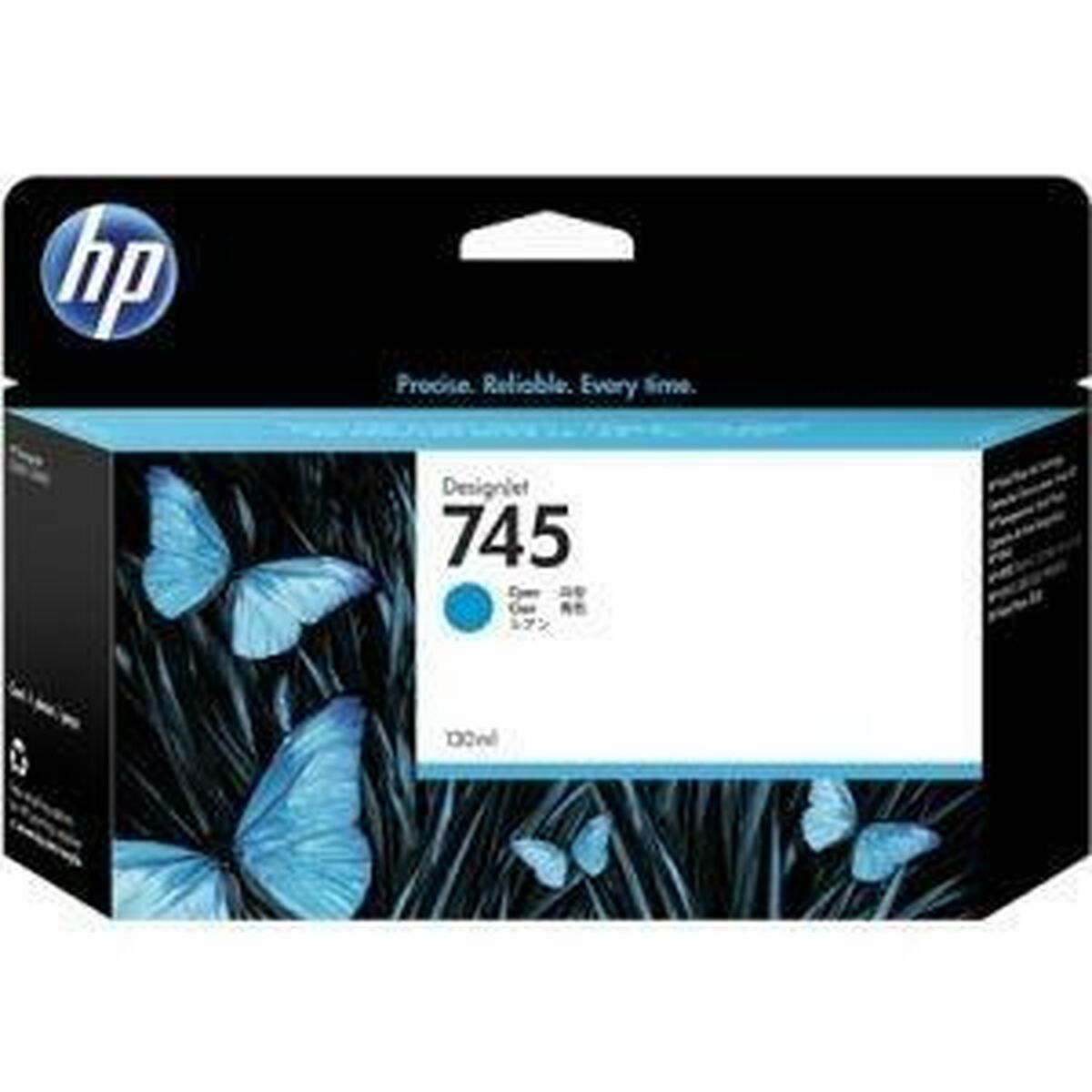 Original Tintenpatrone HP Cartucho de tinta DesignJet HP 745 cian de 130 ml Türkis