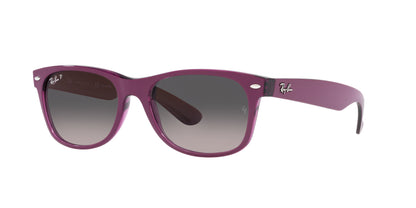 Ray-Ban New Wayfarer RB2132 - Small Violet On Transparent Violet/Grey Polarised #colour_violet-on-transparent-violet-grey-polarised