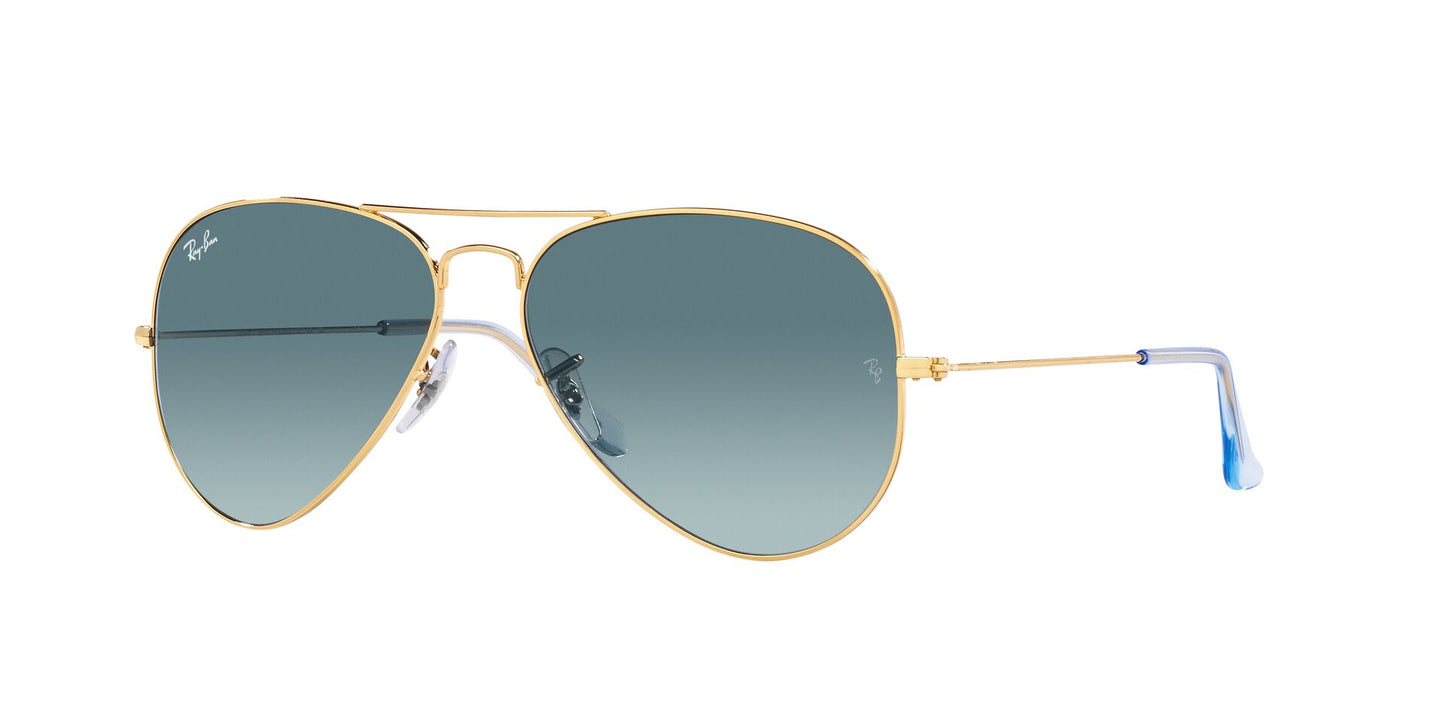 Ray-Ban Aviator RB3025 - Medium Gold/Blue Grey Gradient #colour_gold-blue-grey-gradient