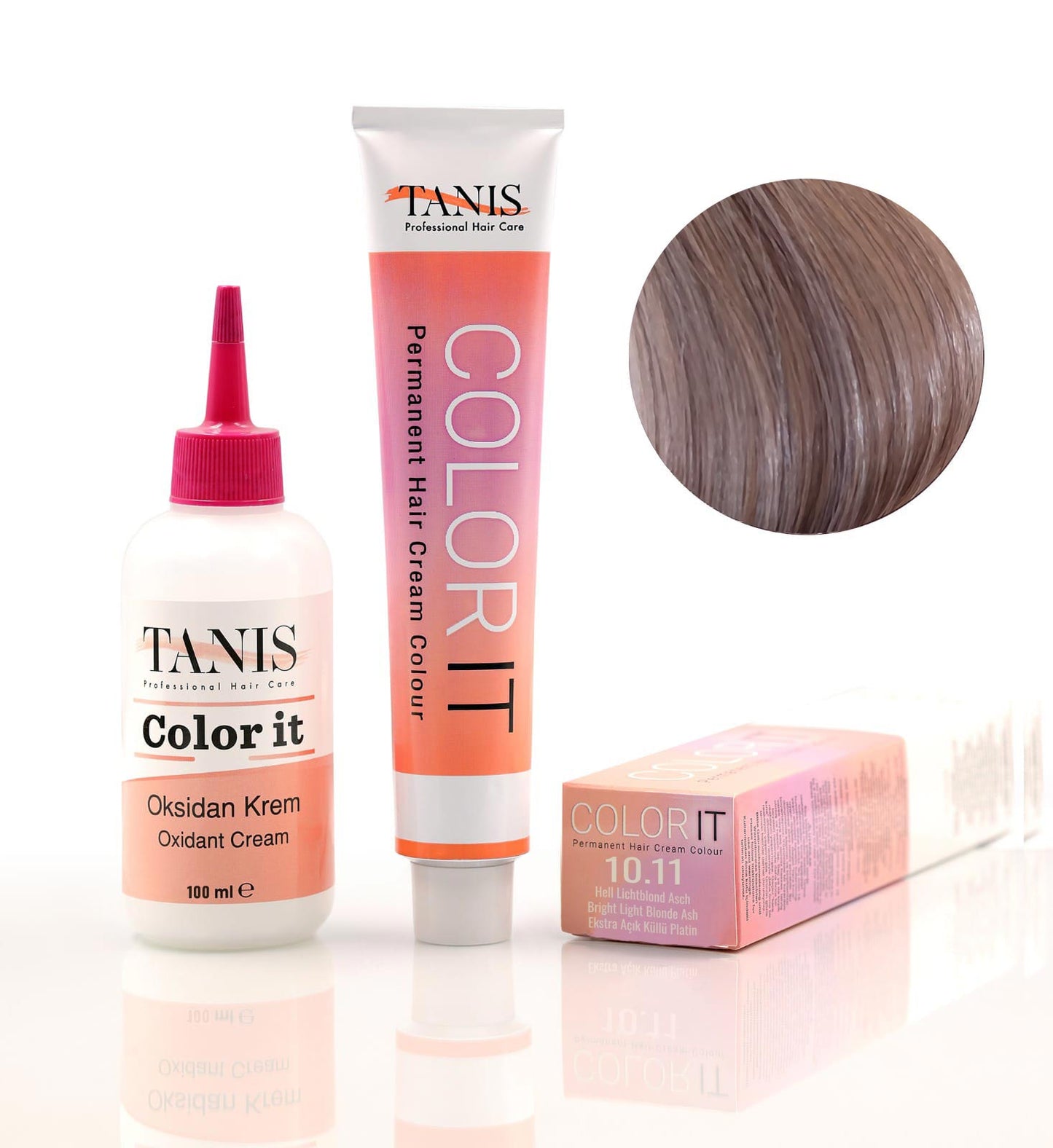 Permanente Haarfarbe COLOR-IT 10.11 Hell Lichtblond Asch