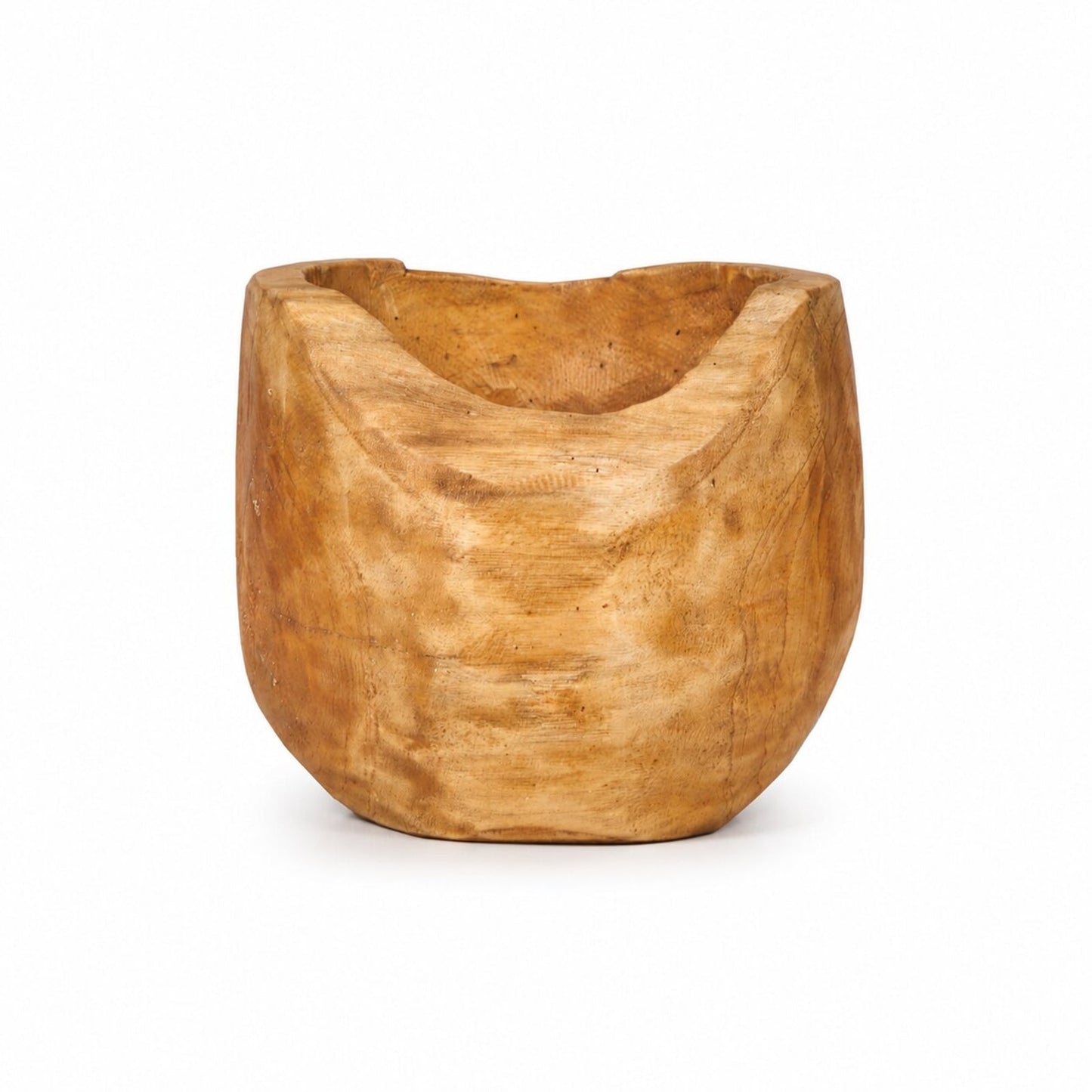 WURZELHOLZ ÜBERTOPF "LIVA" | Teak, 30 cm | Teakholz Blumentopf