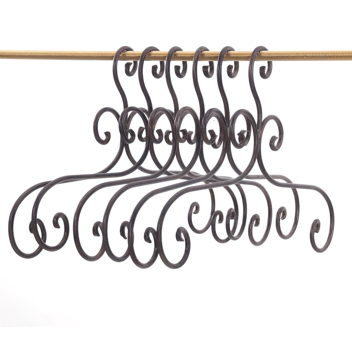 KLEIDERBÜGEL "AMELIE" | Metall, braun, 41 cm | Kleiderhaken
