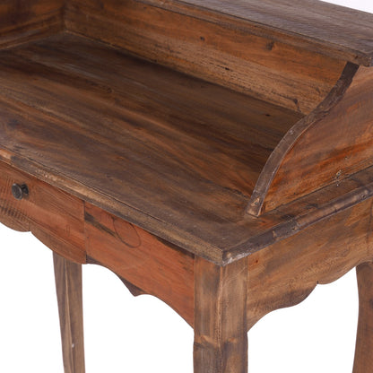 MASSIVHOLZ SEKRETÄR NAPOLEON 92x80cm(HxB) | Massivholz Schreibtisch | Farbe: 02 hellbraun