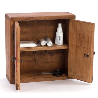MEDIZINSCHRANK MEDIC | 35x35x13cm, Massivholz | Wandschrank | Farbe: 08 honigfarben gewachst