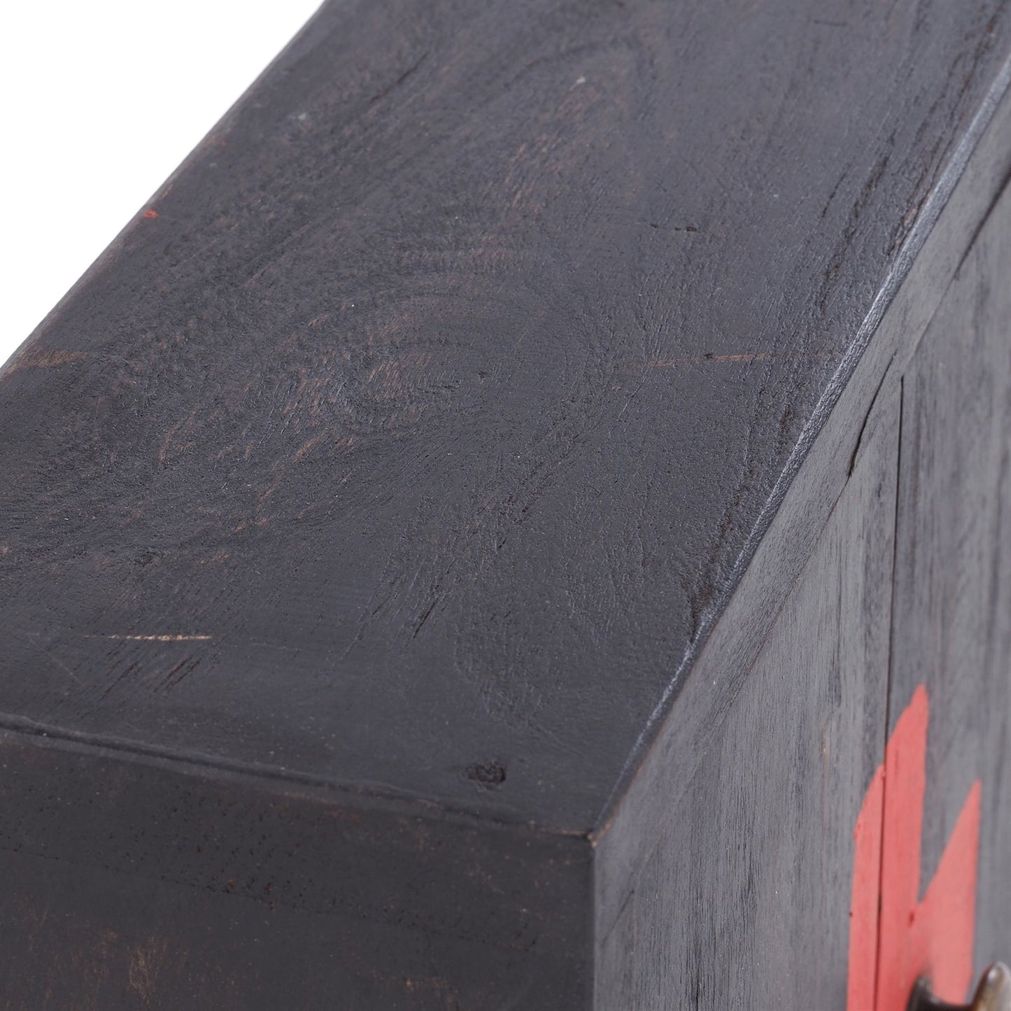MEDIZINSCHRANK MEDIC | 35x35x13cm, Massivholz | Wandschrank | Farbe: 04 schwarz-natur