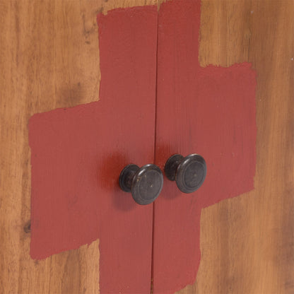 MEDIZINSCHRANK MEDIC | 35x35x13cm, Massivholz | Wandschrank | Farbe: 08 honigfarben gewachst