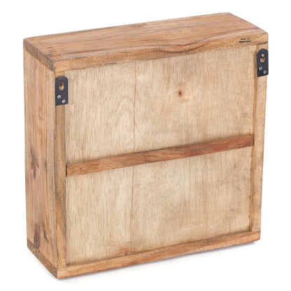 MEDIZINSCHRANK MEDIC | 35x35x13cm, Massivholz | Wandschrank | Farbe: 01 natur-vintage