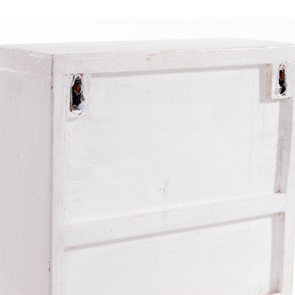 MEDIZINSCHRANK MEDIC | 35x35x13cm, Massivholz | Wandschrank | Farbe: 06 weiß-landhaus