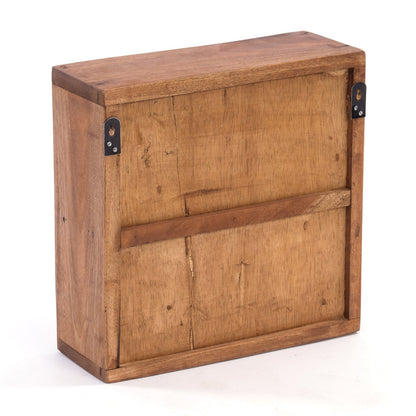 MEDIZINSCHRANK MEDIC | 35x35x13cm, Massivholz | Wandschrank | Farbe: 08 honigfarben gewachst