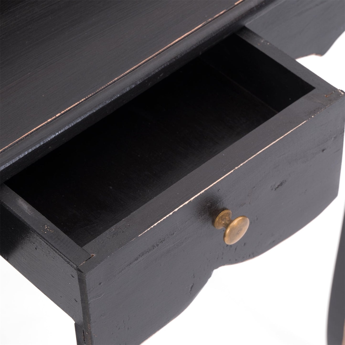 MASSIVHOLZ SEKRETÄR NAPOLEON 92x80cm(HxB) | Massivholz Schreibtisch | Farbe: 09 voodoo - schwarz