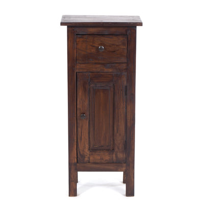 FLURSCHRANK PLANT 80x36cm (HxB) Massivholz | Telefontisch | Farbe: 03 dunkelbraun