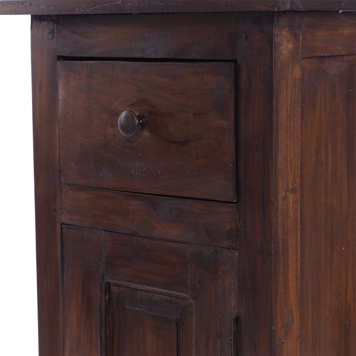 FLURSCHRANK PLANT 80x36cm (HxB) Massivholz | Telefontisch | Farbe: 03 dunkelbraun