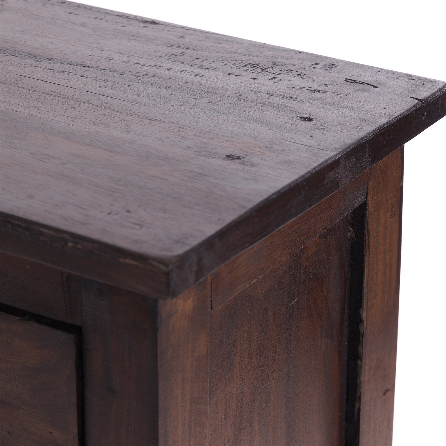 FLURSCHRANK PLANT 80x36cm (HxB) Massivholz | Telefontisch | Farbe: 03 dunkelbraun