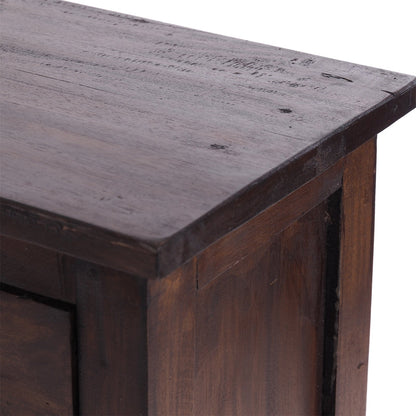 FLURSCHRANK PLANT 80x36cm (HxB) Massivholz | Telefontisch | Farbe: 03 dunkelbraun