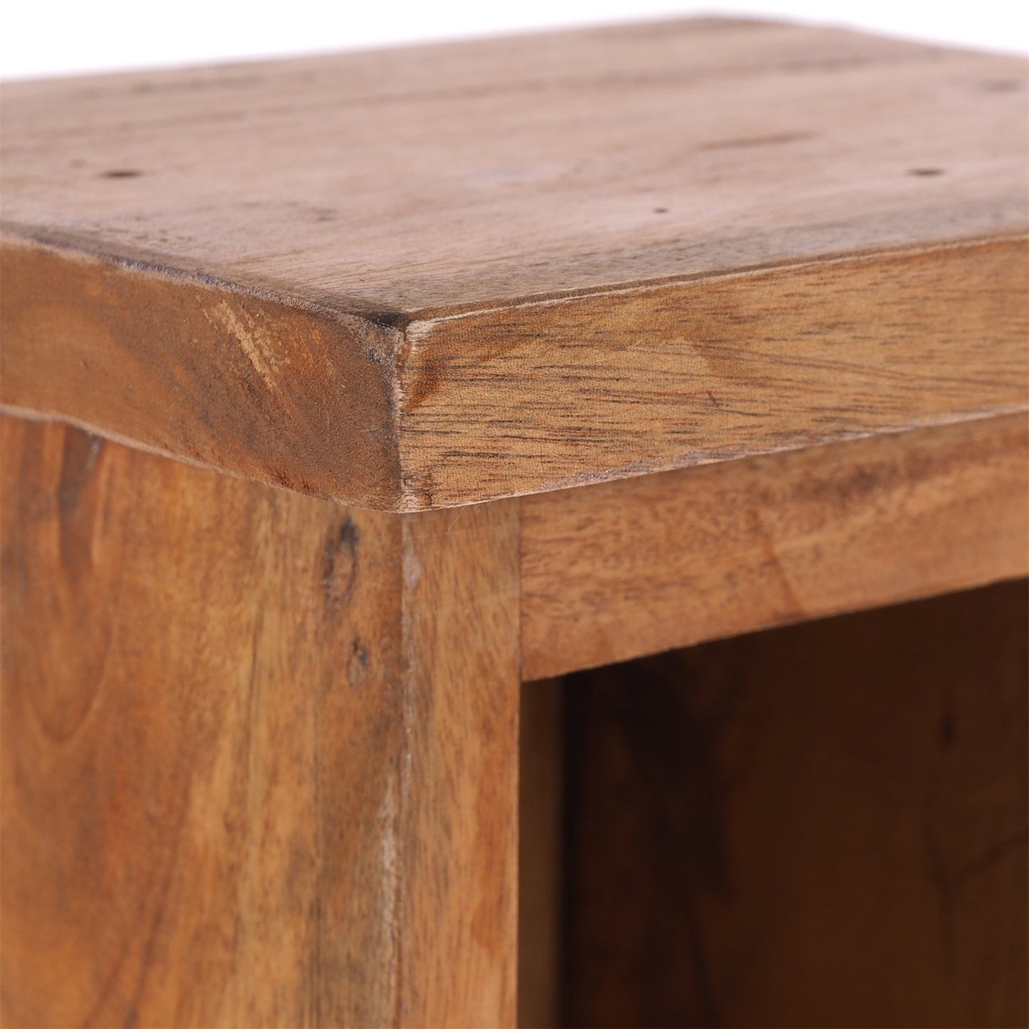 HOLZ CD REGAL TOWER | 75cm, Holzregal, Buch CD Rack mit 4 Fächern | Farbe: 08 honigfarben gewachst