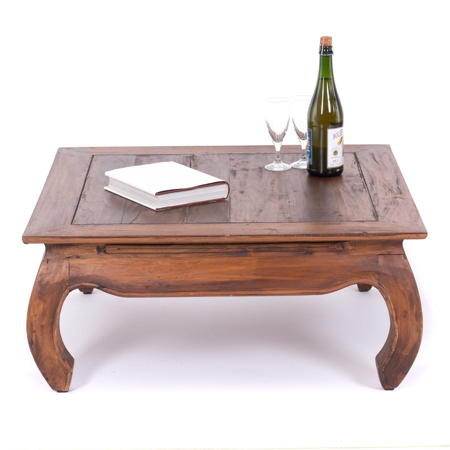 OPIUMTISCH "EAST 80" | 80x80x36 cm, Mahagoni | Beistelltisch  | Farbe: 02 hellbraun