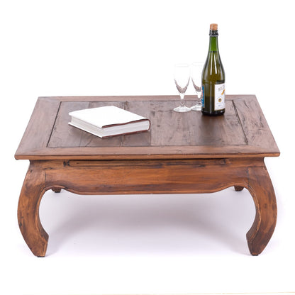 OPIUMTISCH "EAST 80" | 80x80x36 cm, Mahagoni | Beistelltisch  | Farbe: 02 hellbraun