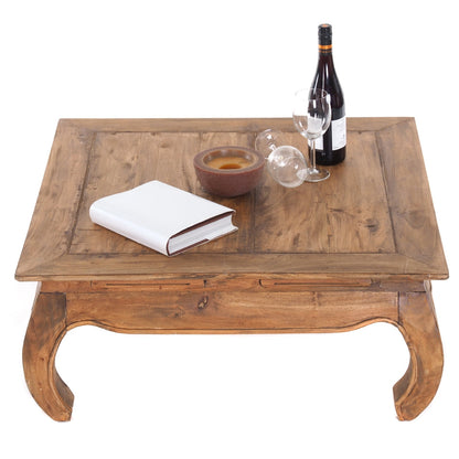 OPIUMTISCH "EAST 80" | 80x80x36 cm, Mahagoni | Beistelltisch  | Farbe: 01 natur-vintage
