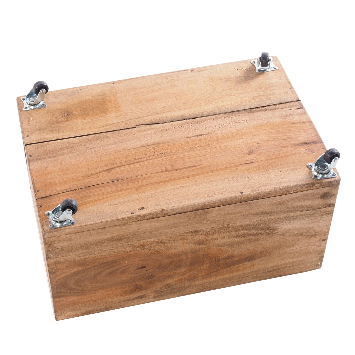 ROLLBARE HOLZKISTE "BOX" | 26x45x30 cm, Massivholz | Aufbewahrung | Farbe: 01 natur-vintage