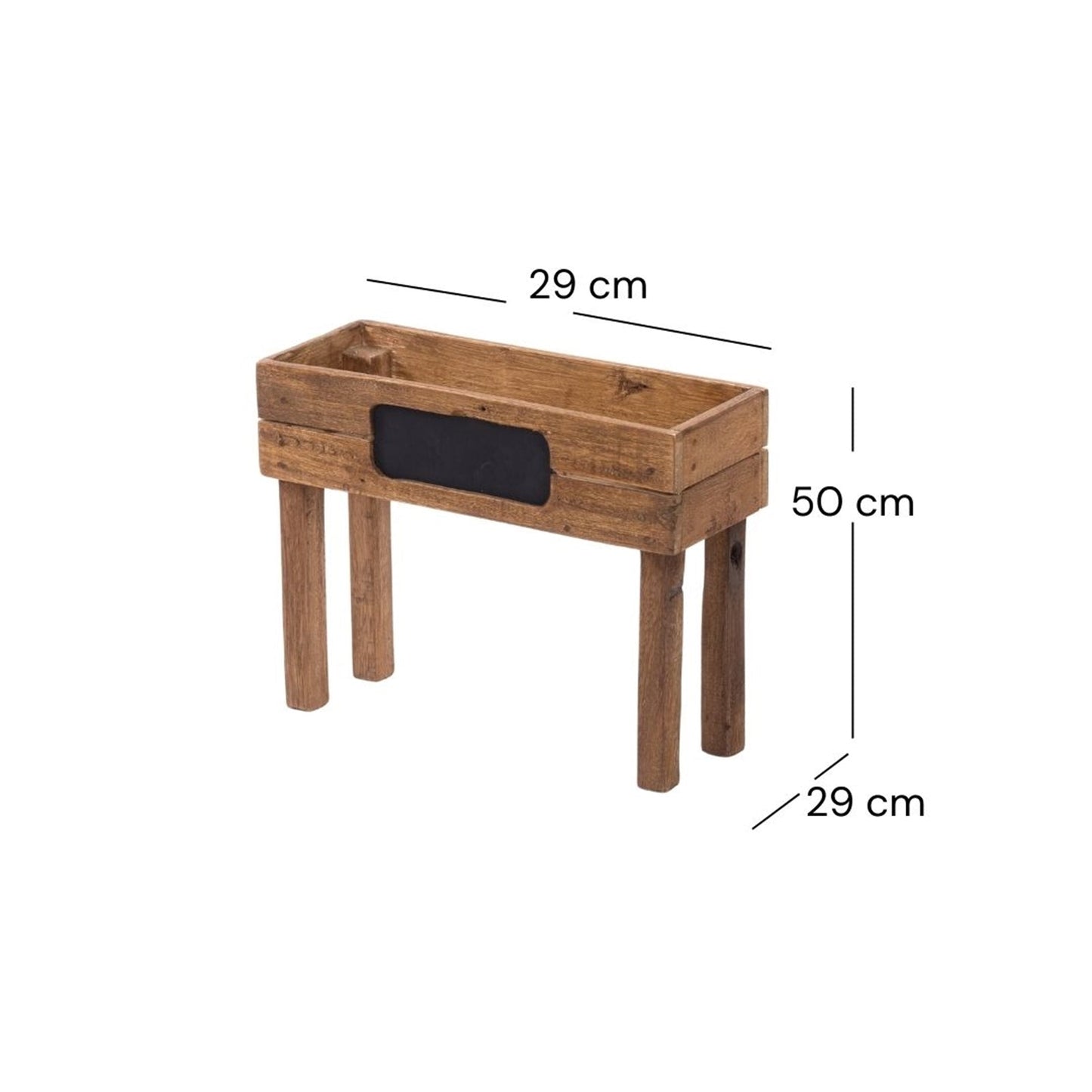 Pflanzkiste "BASILIC" | Mahagoni, Teak | Holz Kräuterbeet, Gewürzregal