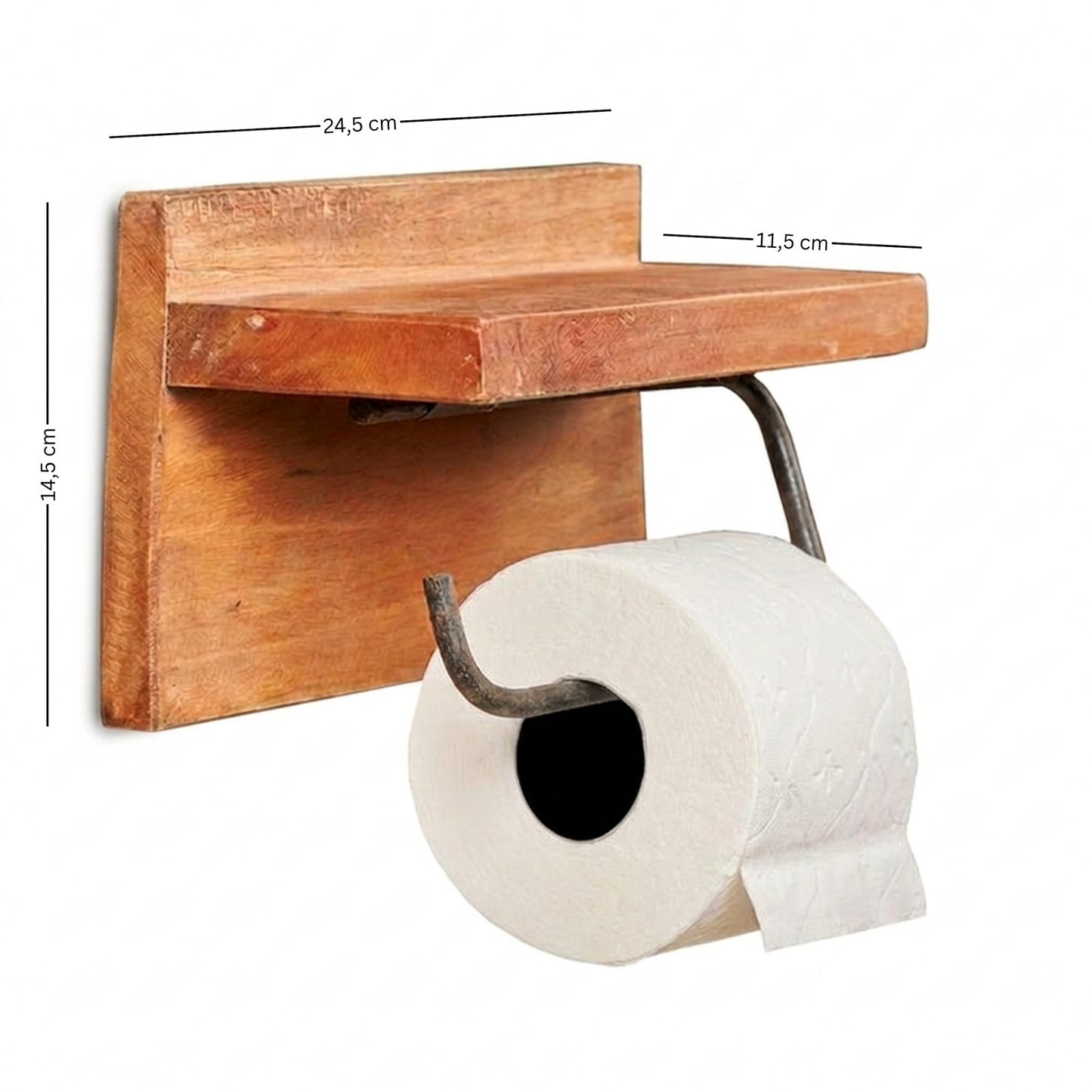 TOILETTENROLLENHALTER "SLEEKI" | 24,5x14,5cm (BxH) | Klopapierhalter