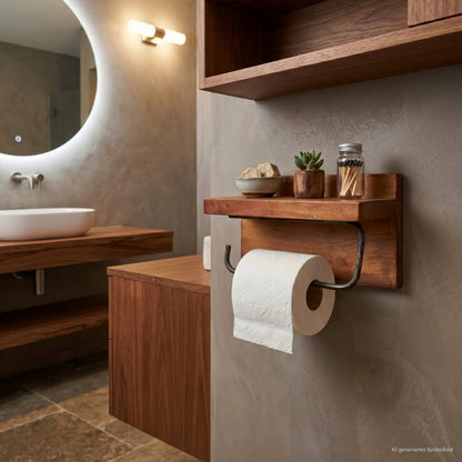 TOILETTENROLLENHALTER "SLEEKI" | 24,5x14,5cm (BxH) | Klopapierhalter