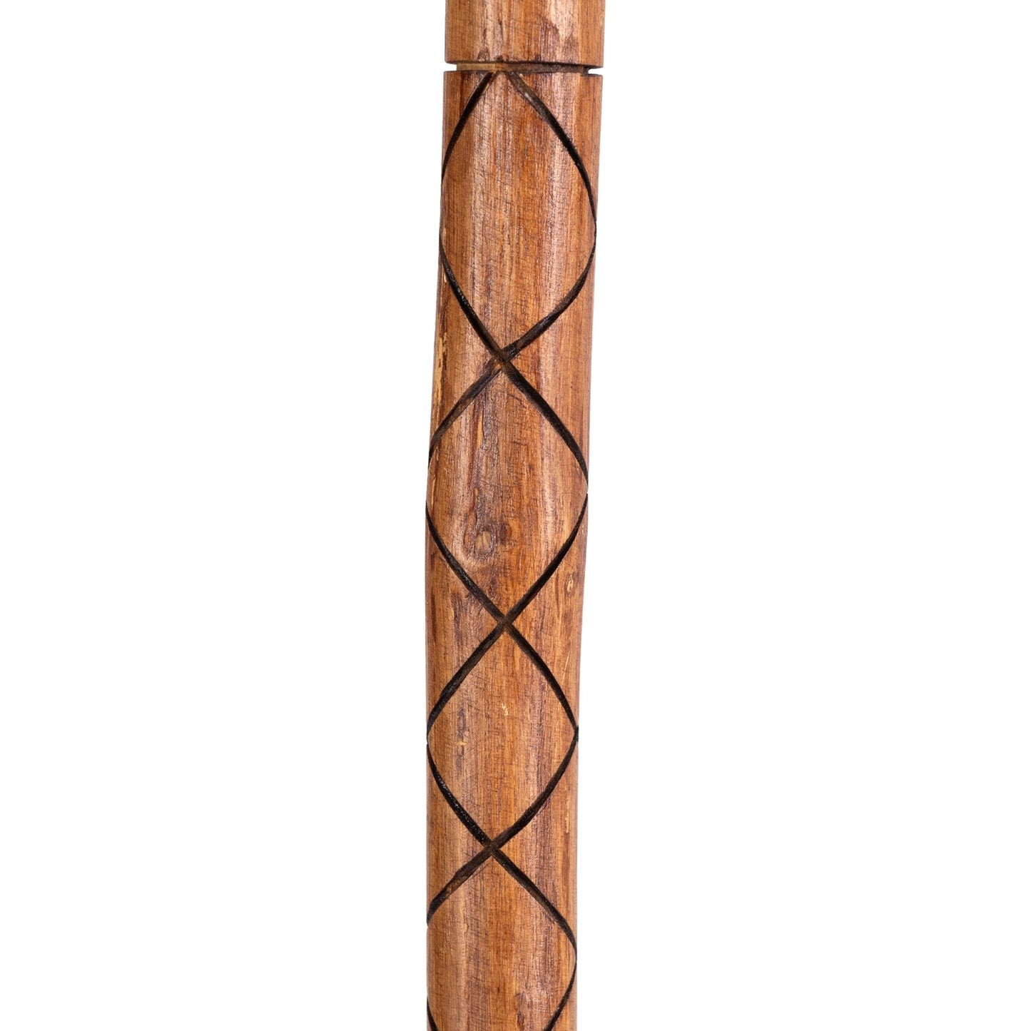 GEH STOCK "WALK" | Teakholz, 120 cm | Wanderstock mit Schnitzereien