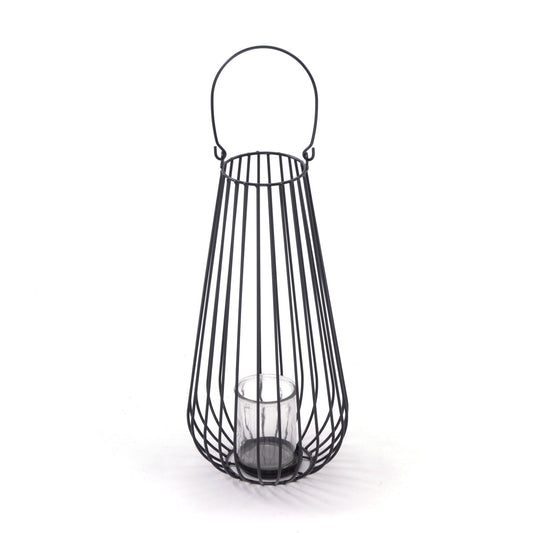KERZENHALTER "BALTO" | 40cm, Metall | Boden Windlicht, Laterne