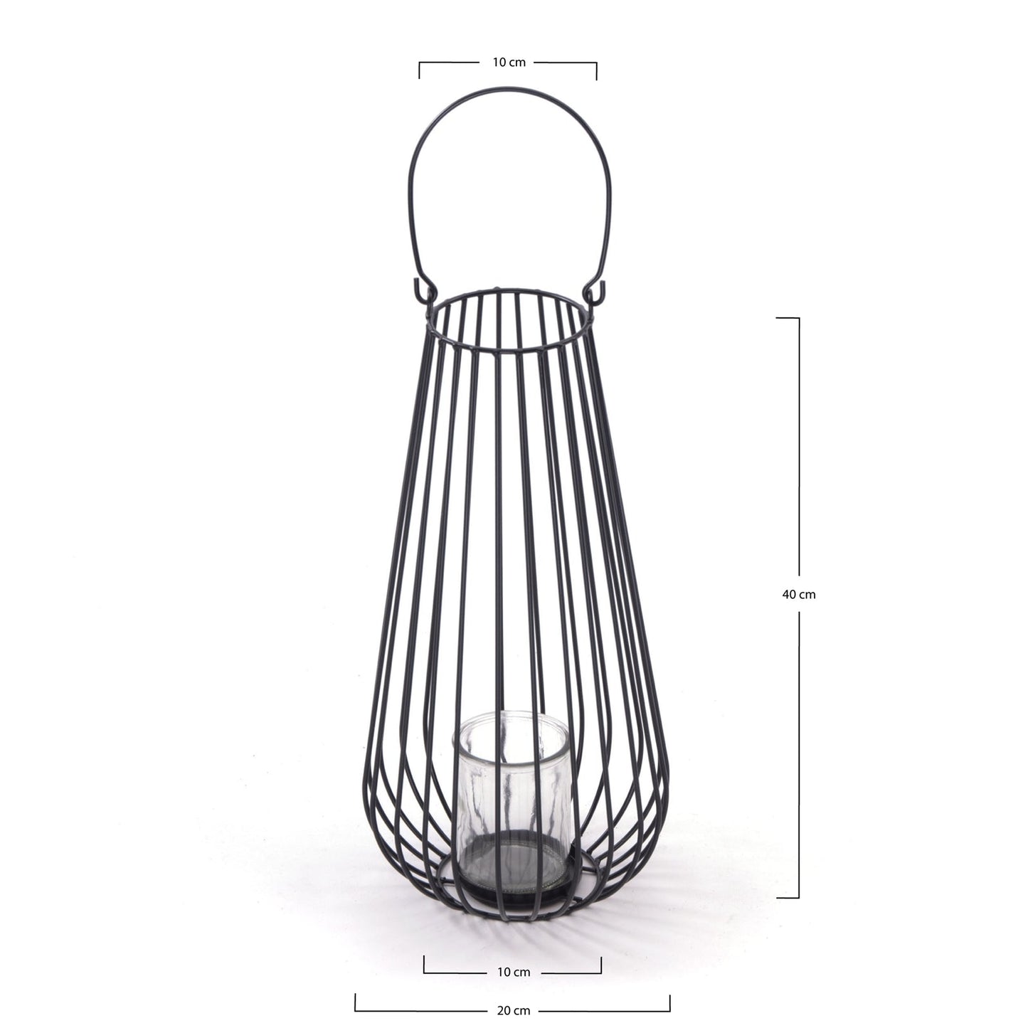 KERZENHALTER "BALTO" | 40cm, Metall | Boden Windlicht, Laterne