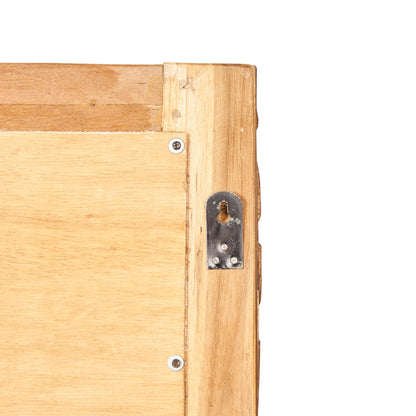 WANDSPIEGEL "PATCHWORK" | 60cm, Massivholz | Flurspiegel Holz