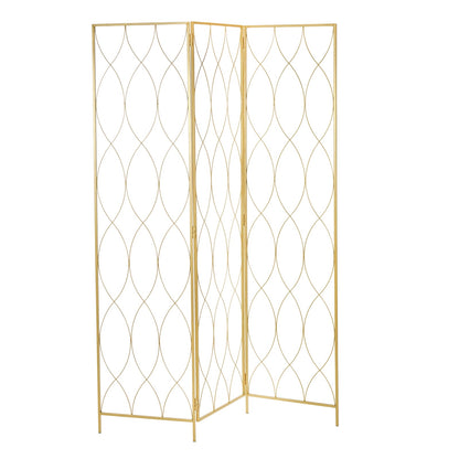 RAUMTEILER "LOUNGE" | Metall, gold, 170x120cm | Paravent