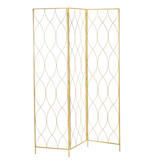 RAUMTEILER "LOUNGE" | Metall, gold, 170x120cm | Paravent
