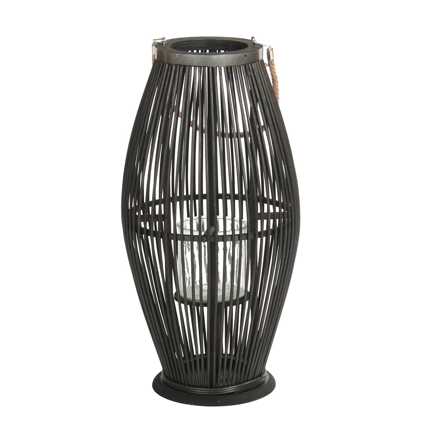 Deko  LATERNE "ZYA" |  Bambus | Natur Windlicht | Größe: 60 cm