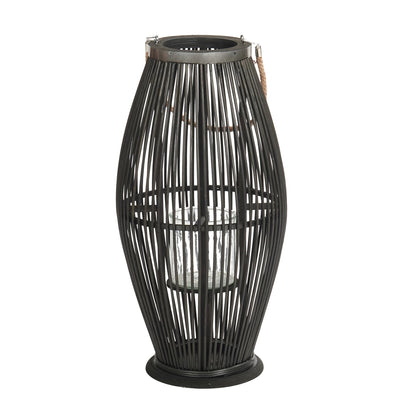 Deko  LATERNE "ZYA" |  Bambus | Natur Windlicht | Größe: 60 cm